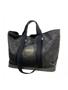 Gucci Tote Off the Grid Nylon Black Silver 2-Way